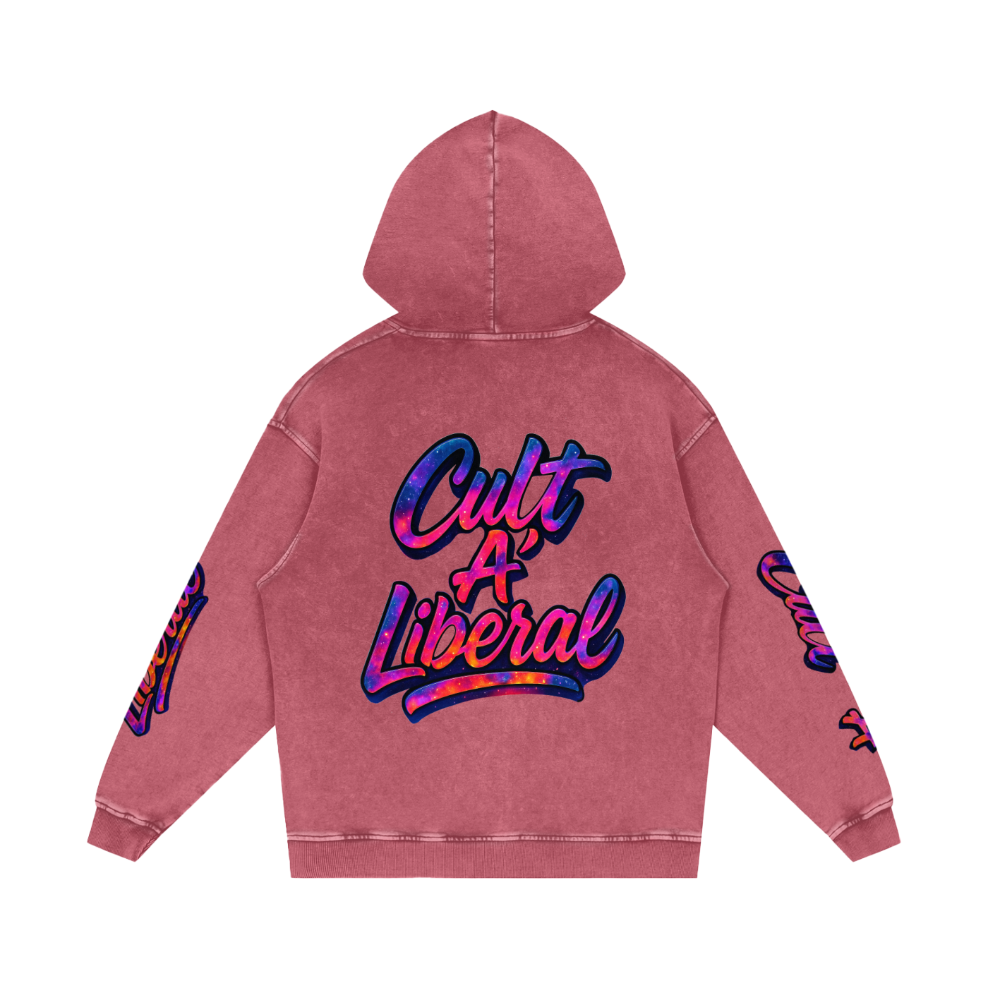 Snow Washed Loose Cotton Hoodie