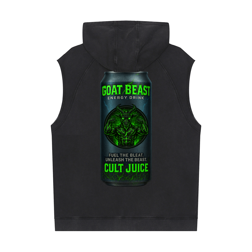 Snow Washed Sleeveless Hoodie