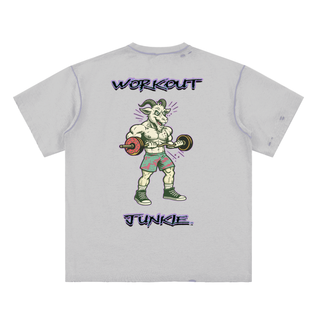 Hand-frayed Reversible T-shirt