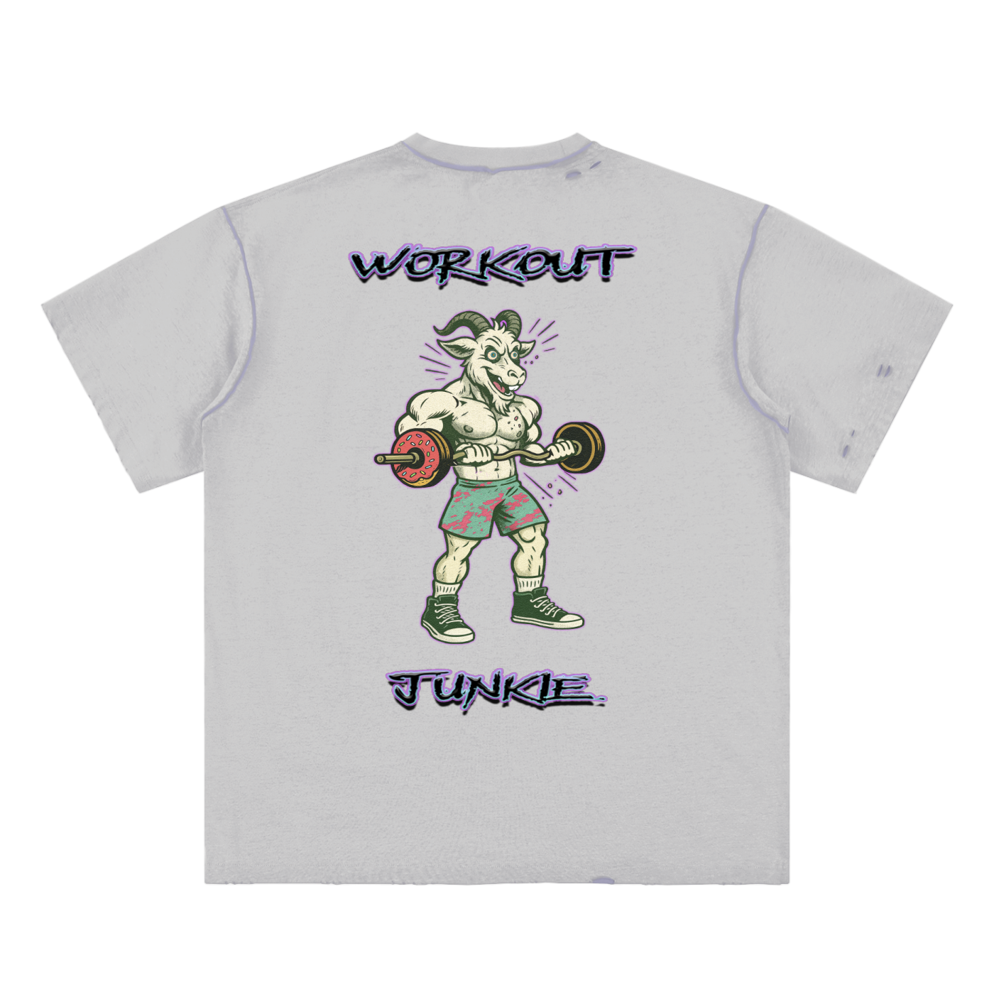 Hand-frayed Reversible T-shirt