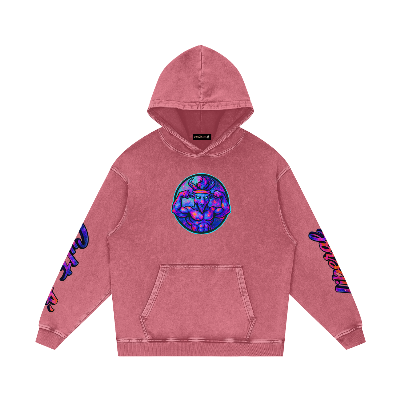 Snow Washed Loose Cotton Hoodie