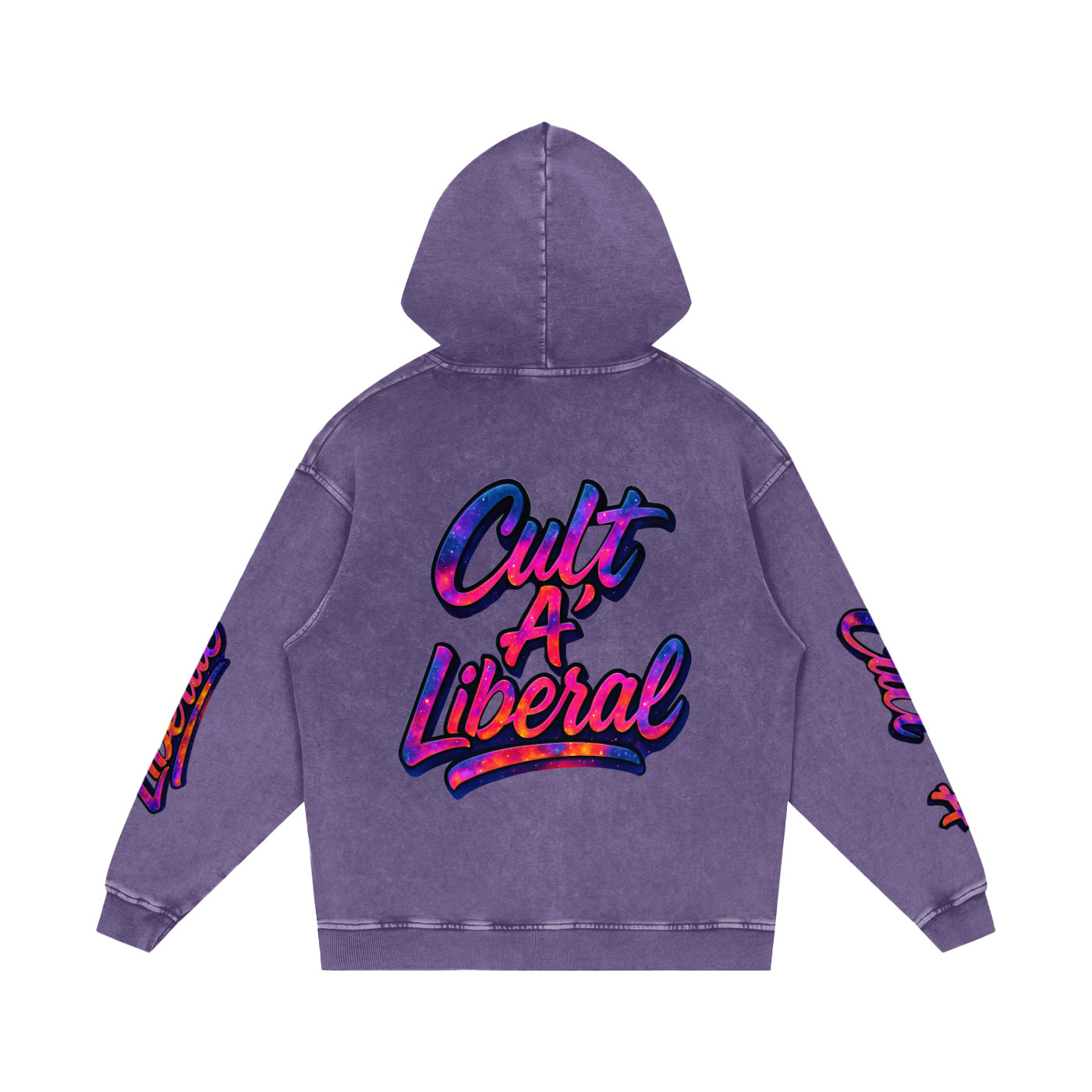 Snow Washed Loose Cotton Hoodie