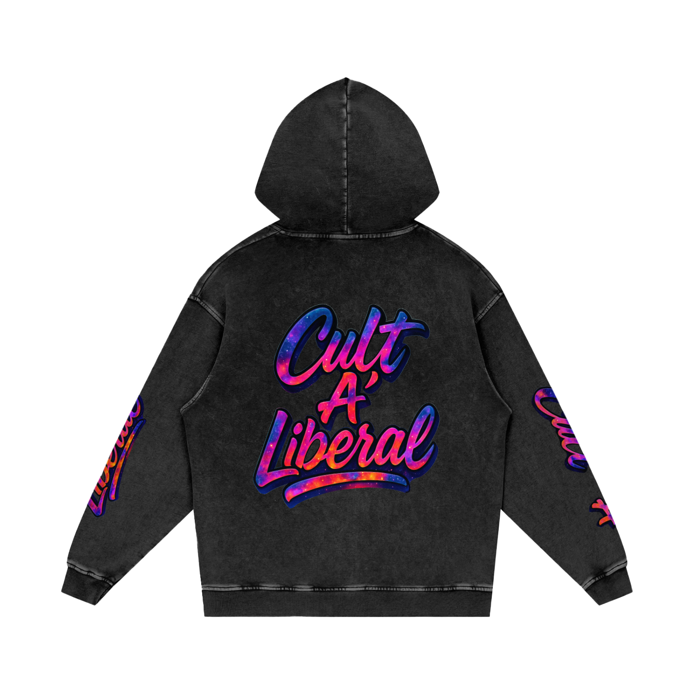 Snow Washed Loose Cotton Hoodie