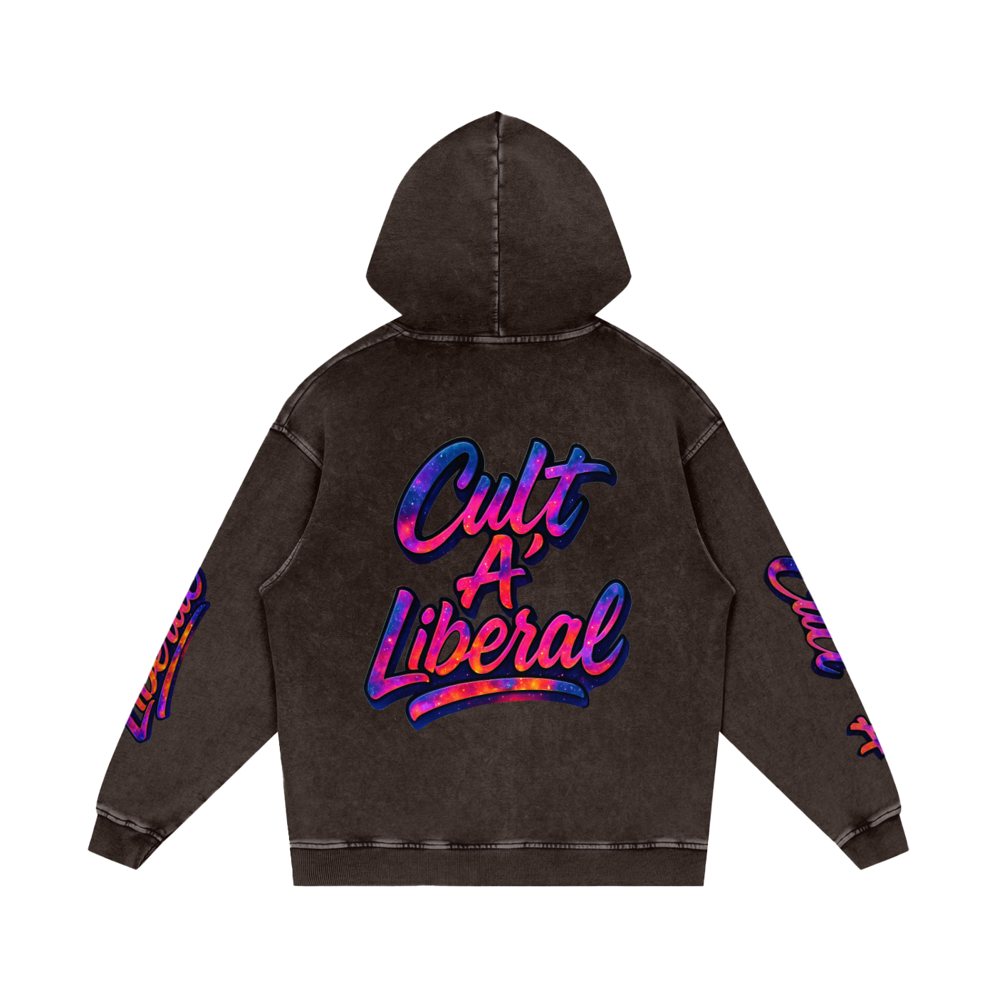 Snow Washed Loose Cotton Hoodie